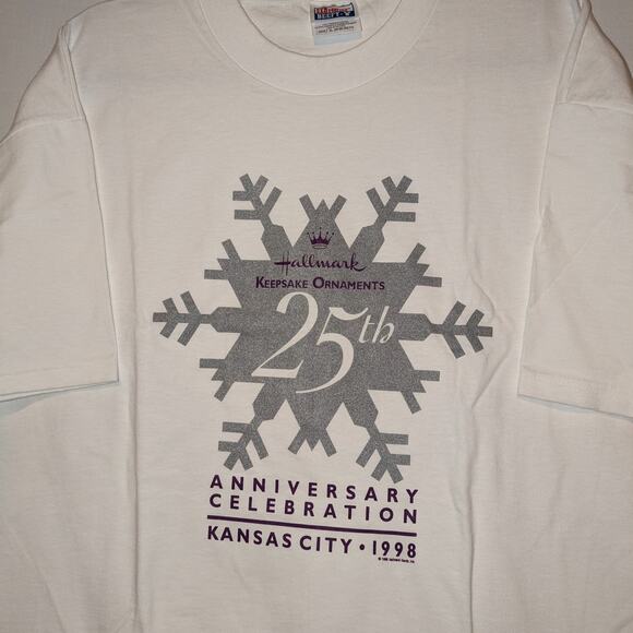 1998 Hallmark Keepsake Ornaments 25th Anniversary t shirt - Picture 3 of 6